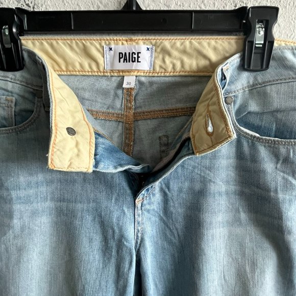 NWT Paige Jimmy Jimmy Crop Light Wash Jeans Size 30 - Picture 7 of 12